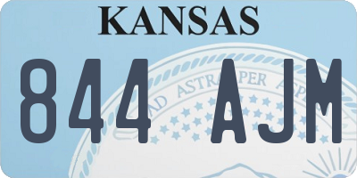 KS license plate 844AJM
