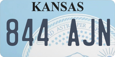 KS license plate 844AJN