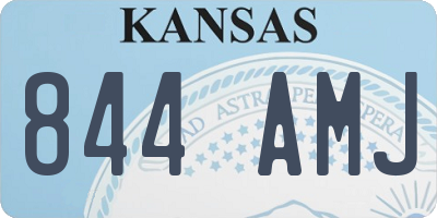 KS license plate 844AMJ