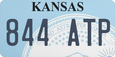 KS license plate 844ATP