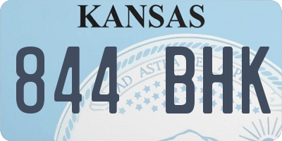 KS license plate 844BHK