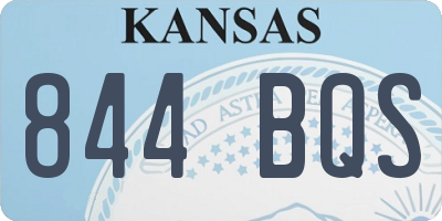 KS license plate 844BQS