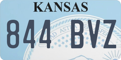 KS license plate 844BVZ