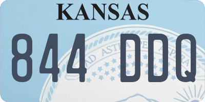 KS license plate 844DDQ