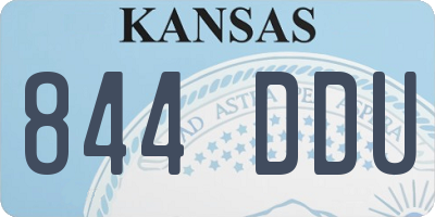 KS license plate 844DDU