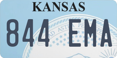 KS license plate 844EMA