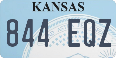 KS license plate 844EQZ