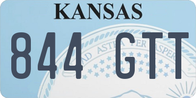 KS license plate 844GTT