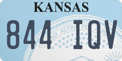 KS license plate 844IQV