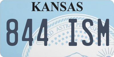 KS license plate 844ISM