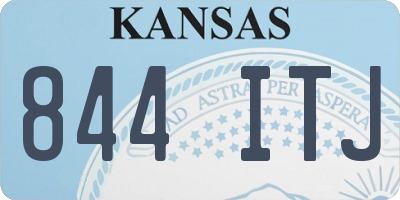 KS license plate 844ITJ