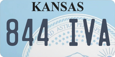 KS license plate 844IVA