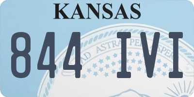 KS license plate 844IVI