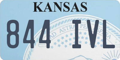 KS license plate 844IVL