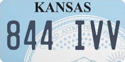 KS license plate 844IVV