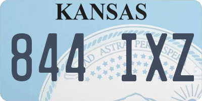 KS license plate 844IXZ