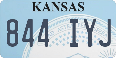 KS license plate 844IYJ