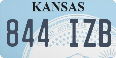 KS license plate 844IZB