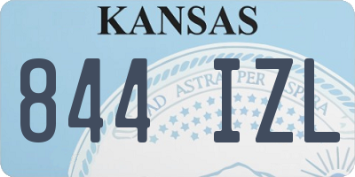 KS license plate 844IZL
