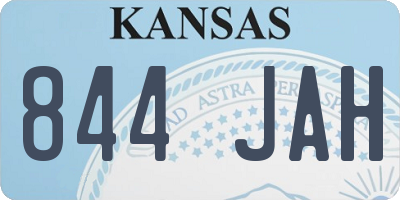 KS license plate 844JAH