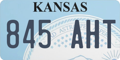 KS license plate 845AHT