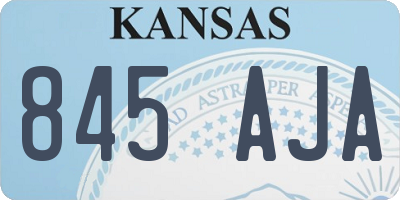 KS license plate 845AJA