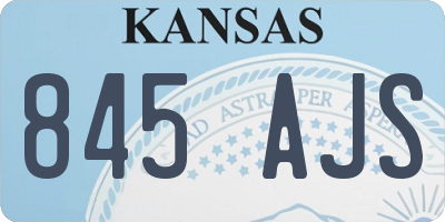 KS license plate 845AJS