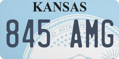 KS license plate 845AMG