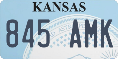 KS license plate 845AMK