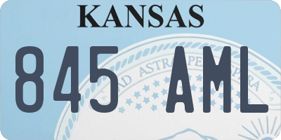 KS license plate 845AML