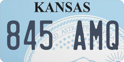 KS license plate 845AMQ