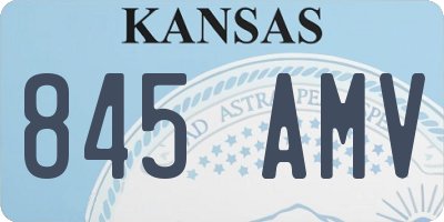 KS license plate 845AMV