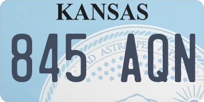 KS license plate 845AQN