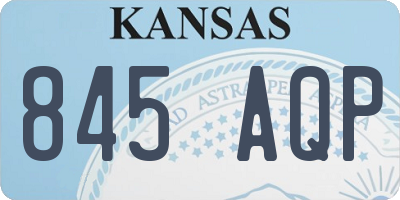 KS license plate 845AQP