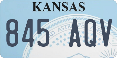 KS license plate 845AQV