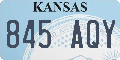 KS license plate 845AQY