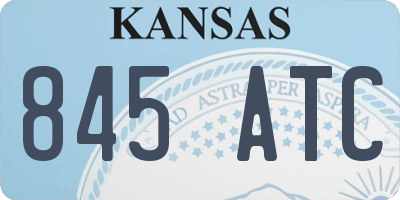 KS license plate 845ATC