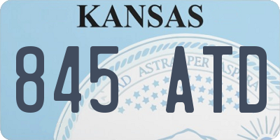 KS license plate 845ATD