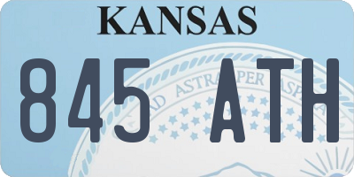 KS license plate 845ATH