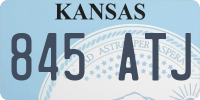 KS license plate 845ATJ