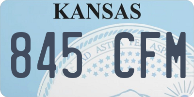 KS license plate 845CFM