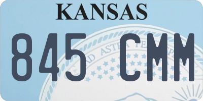 KS license plate 845CMM