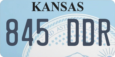 KS license plate 845DDR