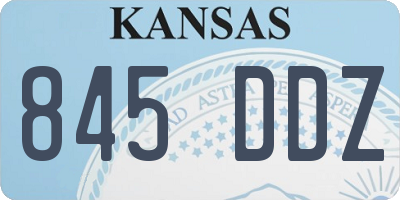 KS license plate 845DDZ