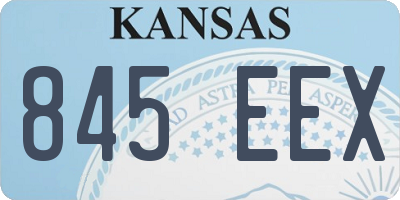 KS license plate 845EEX