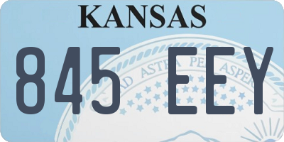 KS license plate 845EEY