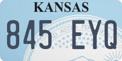 KS license plate 845EYQ
