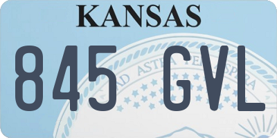 KS license plate 845GVL