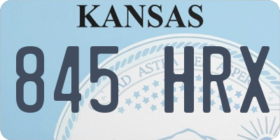 KS license plate 845HRX