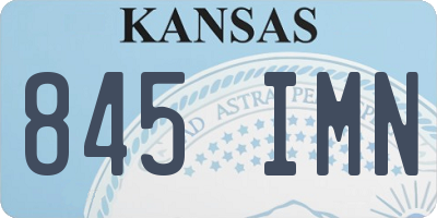 KS license plate 845IMN